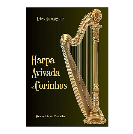 Harpa Avivada E Corinhos Brochura Com Letra Hipergigante - Harpa Dourada - CPP