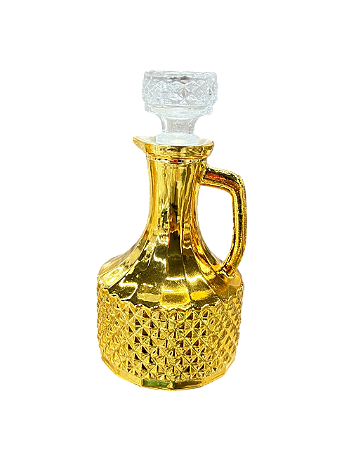 Distribuidor de Azeite de Vidro Dourado 370 ml