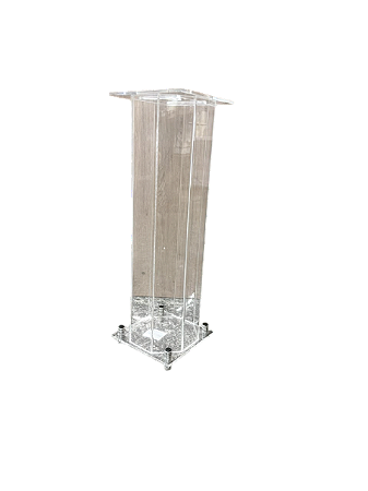 Coluna de Acrílico Sextavado 6mm 53cm