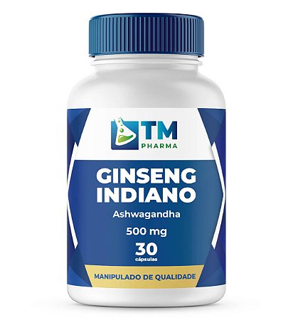 Ginseng Indiano Ashwagandha 500mg 30 Cápsulas