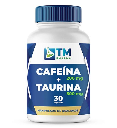 Cafeína e Taurina 30 Cápsulas