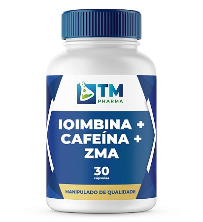Ioimbina 10mg + Cafeína 150mg + ZMA 30 cápsulas