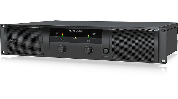 Amplificador de Potência Ultraleve Behringer NX6000 com Compensação de Impedância de Alto-Falante SmartSense