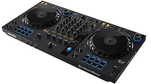 Controlador de 4 Canais Pioneer DJ DDJ-FLX6 com Serato e RekordBox Black