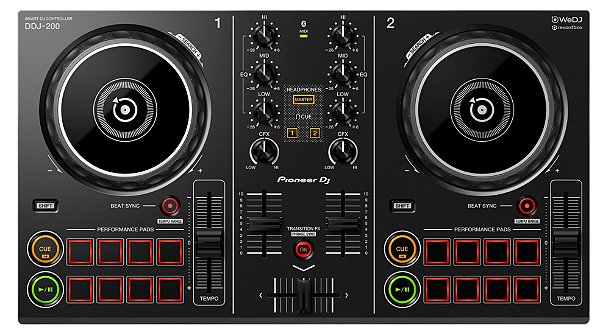 Controlador Pioneer DDJ 200 com RekordBox - Equipamentos