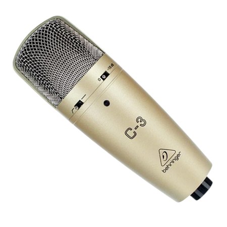 Microfone Condensador Behringer C-3 Com Diafragma Duplo Para Estúdios