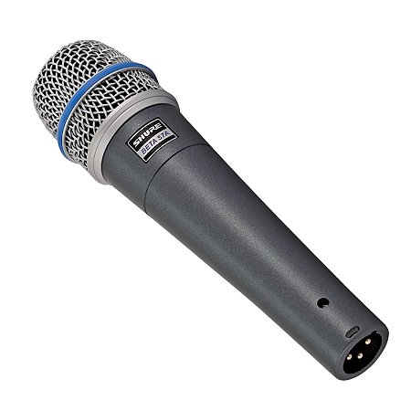 Microfone Dinâmico Supercardióide Shure BETA57A Para Instrumentos de Alto Volume
