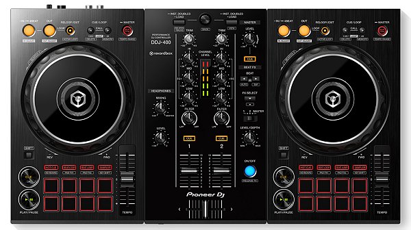 KIT DJ Controlador Pioneer DDJ 400 + Rack Titanium RDJ Control
