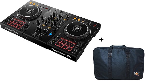 KIT DJ Controlador Pioneer DDJ 400 Com RekordBox + BAG Para Transporte