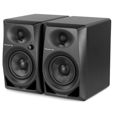 Par de Caixas de Som Monitores de Audio Pioneer DJ DM-40 de 4" Black