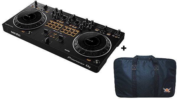 Kit Controlador Pioneer DJ DDJ-REV1 Com 2 Canais + Bag Global Djs