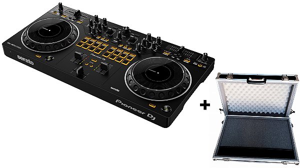 Kit Controlador Pioneer DJ DDJ-REV1 Com 2 Canais + Case Para Transporte