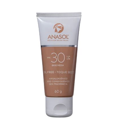 Anasol Protetor Solar Facial FPS30 - Base Média - 60 g
