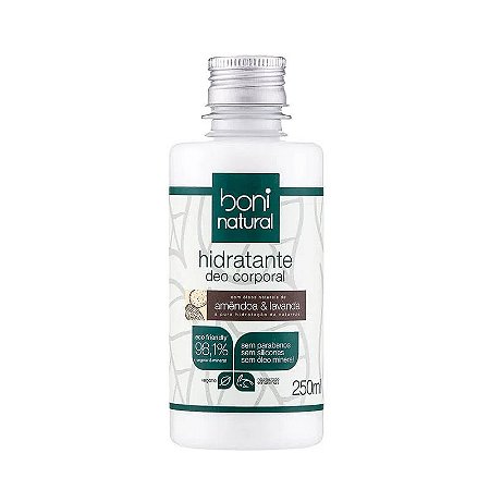 Hidratante Natural Deo Corporal Amêndoa e Lavanda 250ml – Boni Natural