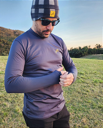 Blusa TermoActive - Masculina Cinza Chumbo