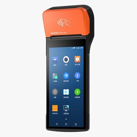 Terminal Smart SUNMI PDV V2 Pro Mobile com NFC, Impressora de Cupom e Etiqueta