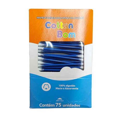 Cotonete Hastes Flexíveis Cotton Bom c/75 unidades C/60