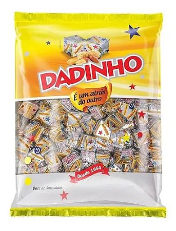 Bala Dadinho Doce Amendoim Tradicional Pacote 600g
