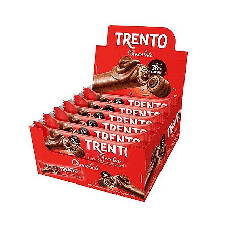 Chocolate Trento Ao Leite 32g Caixa Com 16 Unidades