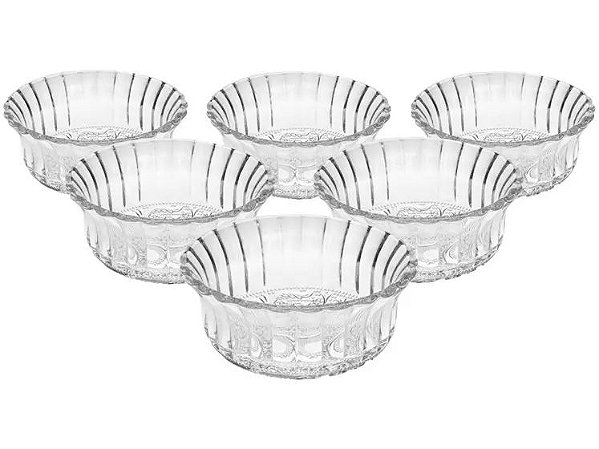 Conjunto de Bowls de Vidro  - Angel 6 Peças