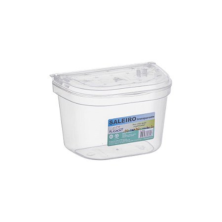Saleiro De Plástico Transparente Plasmont Fardo C/12