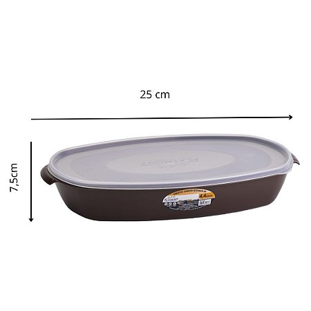 Pote Retângular C/ Tampa Plasmont 4,4 Litros