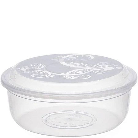 Pote Vasilha Redonda Plástica Plasmont 1,8L Ref.:0003