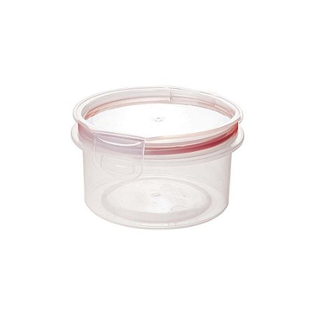 Pote Plastico Redondo Plasutil 550ml Trava Mais Transparente