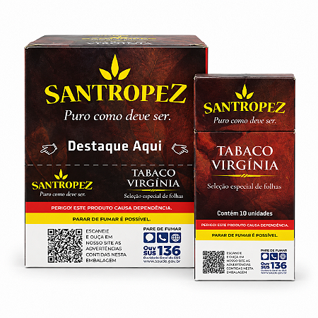 Tabaco Virgínia Santropez c/ 10 Unidades