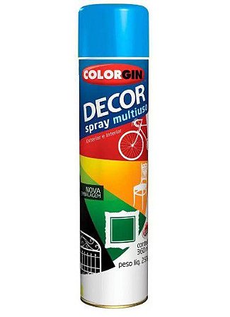 Tinta Spray Decor Azul Medio Unidade Colorgin