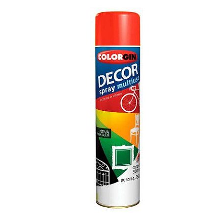 Tinta Spray Decor Vermelho Unidade Colorgin