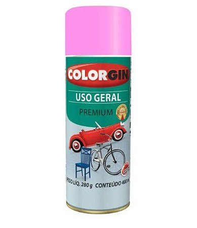 Tinta Spray Uso Geral Premium Rosa Colorgin
