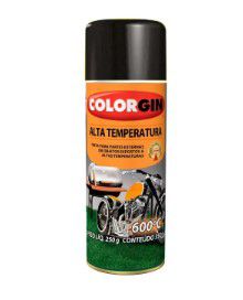Tinta Spray Alta Temperatura Preto Colorgin