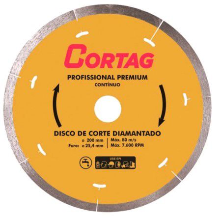 Disco De Corte Diamantado Profissional Premium 200 Mm 61340