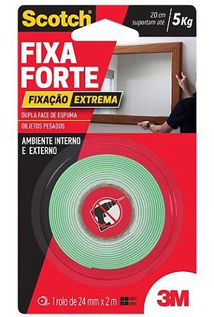 Fita Dupla Face 24Mmx 2M 3M Extreme 5Kgr 3M