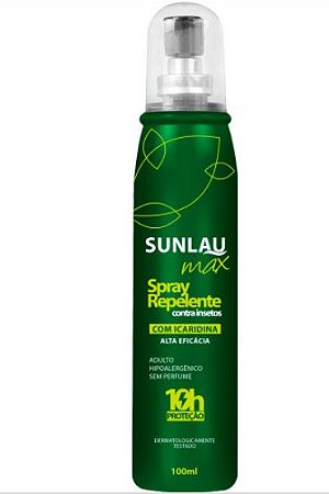 Sunlau max repelente 10 horas 100 ml- spray
