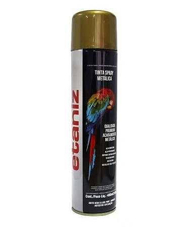 Tinta Spray Dourado Metalico 210G/400Ml