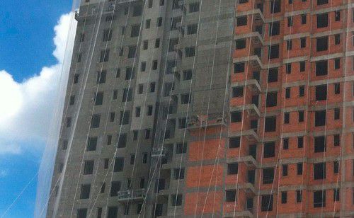 Tela p/fachada 3,0m branca anti-uv 100m ROMA