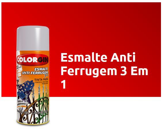 Tinta Spray Anti Ferrugem Branco