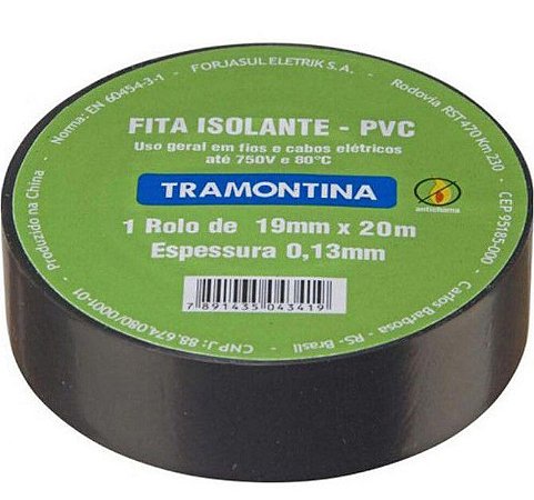 Fita Isolante  5Mt Preta      57540/005