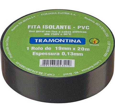 FITA ISOLANTE  5MT PRETA      57540/005