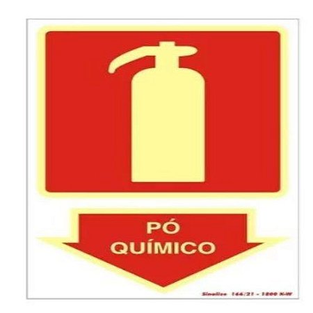 Placa Incendio   20X30Cm 250Br Extintor Po Quimico