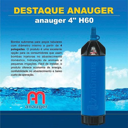 Bomba P/ Poco Artesiano 4' H60 254V Anauger