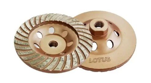 Rebolo diamantado 115mm dourado lotus
