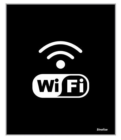 Placa  15X18Cm Blk07 Wifi