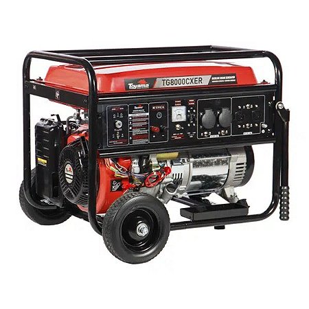 GERADOR GASOLINA TG8000CXER PE COM RODAS TOYAMA