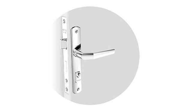 Fechadura Externa Popline Cromada 15Mm Soprano
