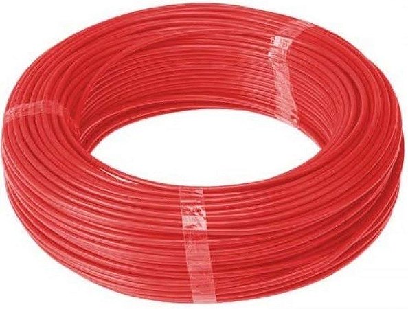 Fio Cabinho  6,0 Flexivel Vermelho 100Mt