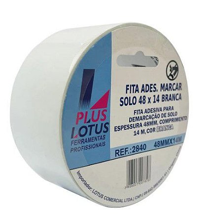 Fita Demarcação Solo  4,8X 14M Branca