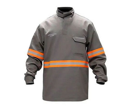 Ca 46298 Camisa Antichama Nr10 G Cinza